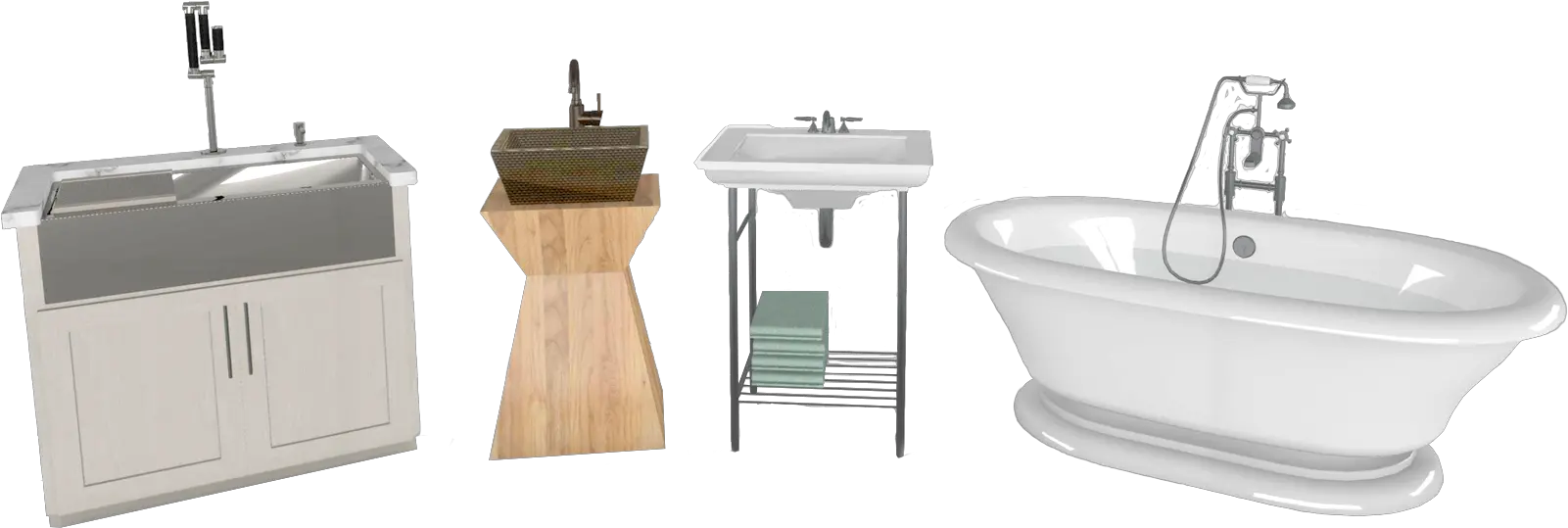 Download A Farmhouse Kitchen Sink Alongside Two Styles Of Plumbing Tap Png Kitchen Sink Png