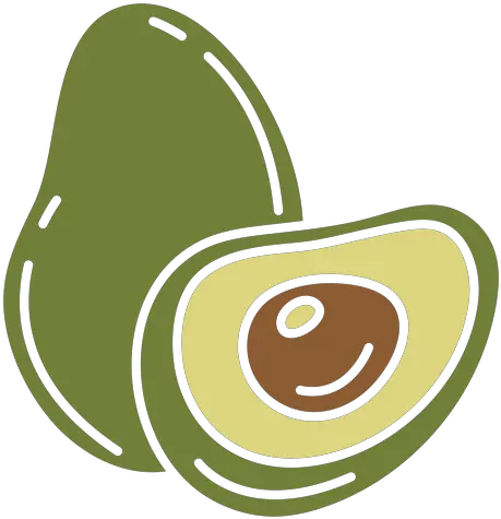 Open Avocado Color Cut Out Transparent Png U0026 Svg Vector Fresh Avocado Icon