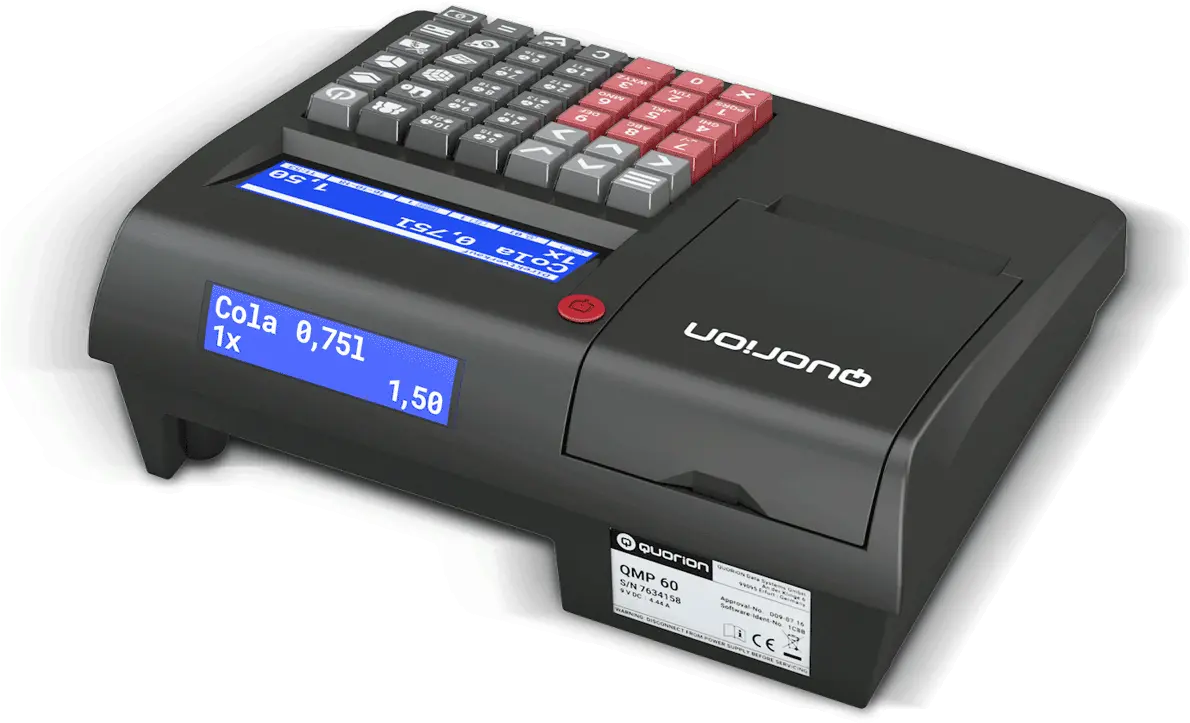 Electronic Cash Register With Cloud Back Office Software Qmp60 Portable Png Cash Register Png