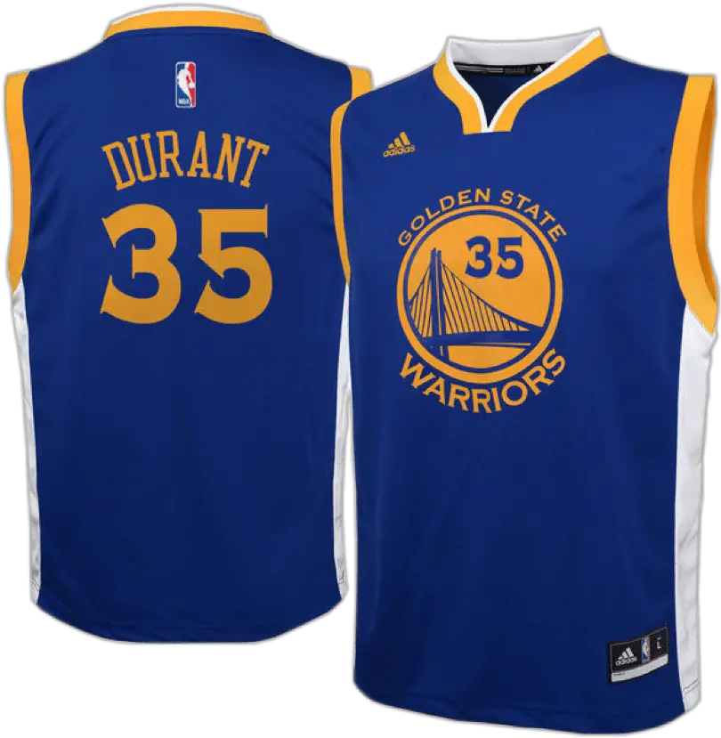 Download Hd Kevin Durant Nba Adidas Golden State Warriors Shirt Png Kevin Durant Png Warriors