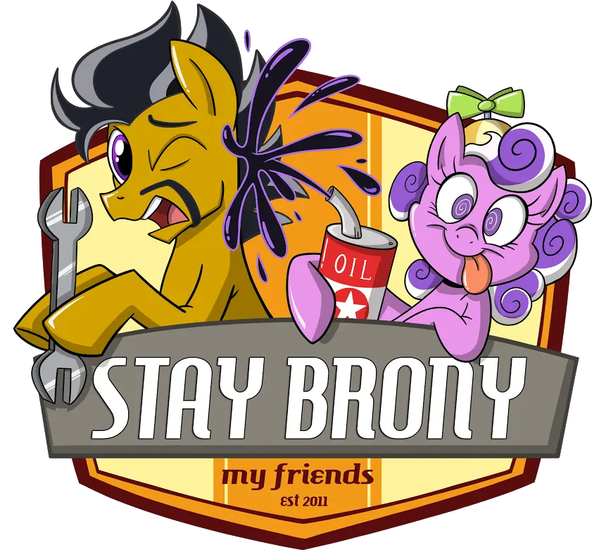 Equestria Daily Mlp Stuff 082615 Cartoon Png Bronycon Logo