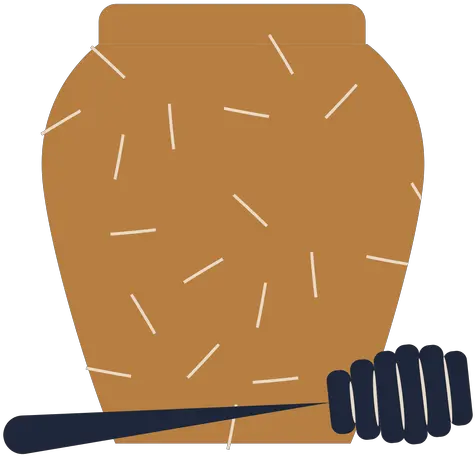 Rosh Hashanah Honey Pot Flat Transparent Png U0026 Svg Vector File Drum Stick Honey Pot Png