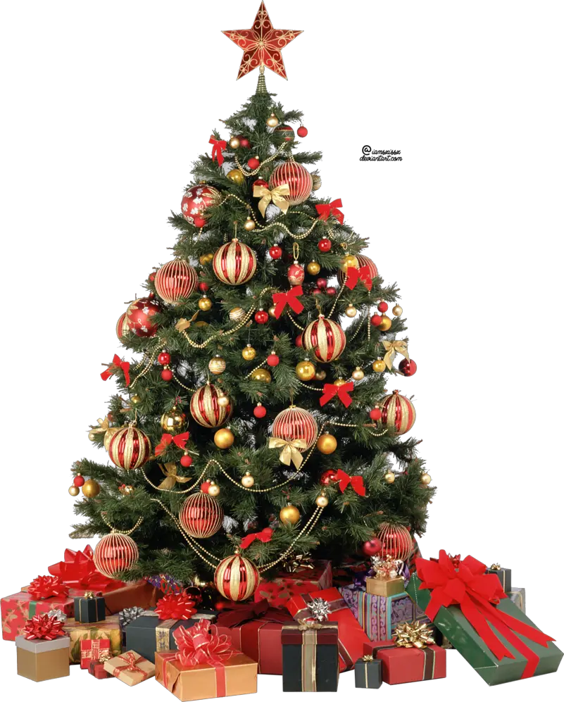 Christmas Symbol Minimalistic Gold Tree Png