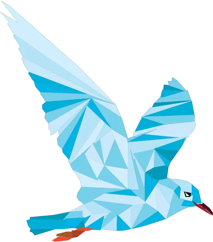 Download Low Poly Blue Bird Pigeons And Doves Full Size Hummingbird Png Doves Png