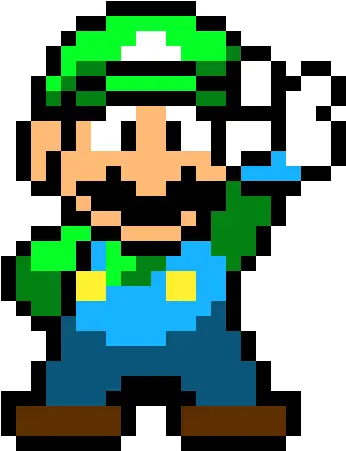 Luigi Pixel Art Maker Princess Peach Perler Beads Png Luigi Transparent