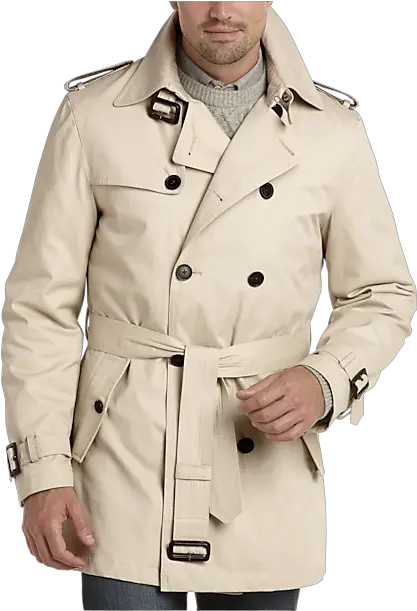 Joseph Abboud Tan Double Breasted Full Length Png J Crew Icon Trench