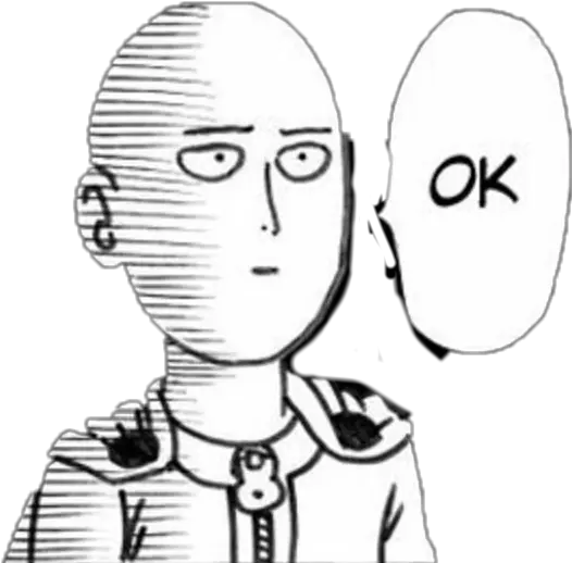 Saitama Ok Png Ok Saitama One Punch Man Ok Meme One Punch Man Ok Boomer Meme Man Png