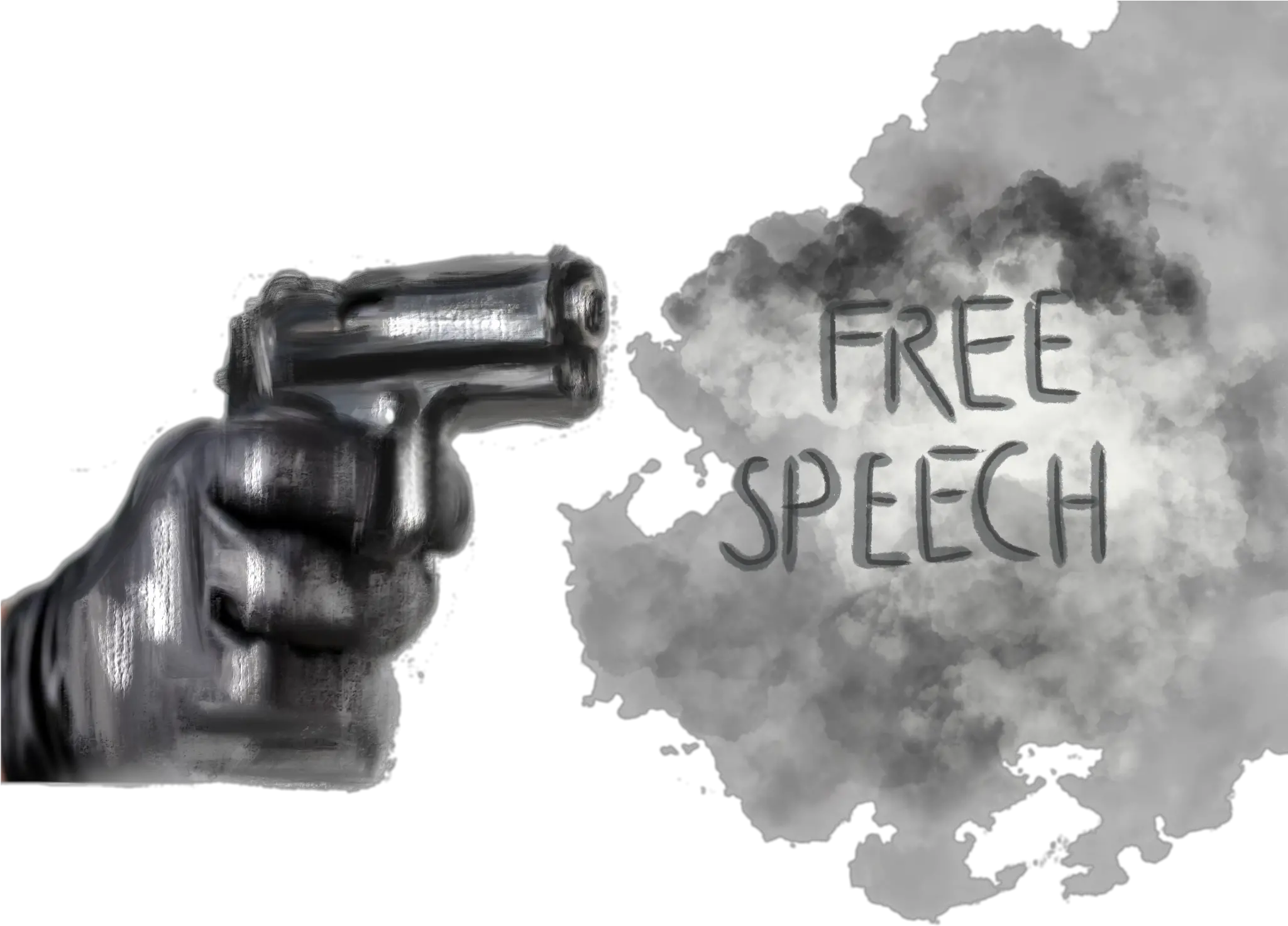 Download Freespeech Meinungsfreiheit Weapon Peace Revolver Png Revolver Png