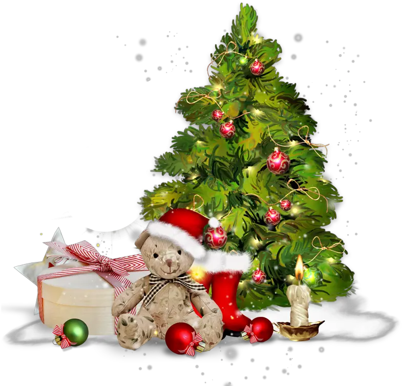 Christmas Clipart Tree Balls Png