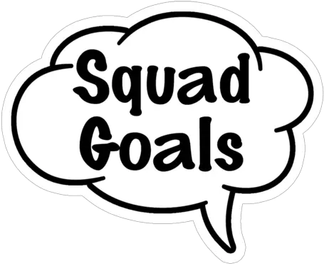 Squad Goalsfam Speech Bubble Speech Bubble Photo Booth Props Png Word Bubble Png