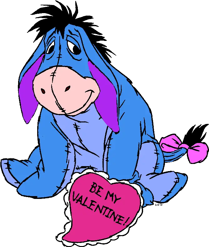 Mice Clipart Valentine Transparent Free For Winnie The Pooh Coloring Pages Png Eeyore Transparent