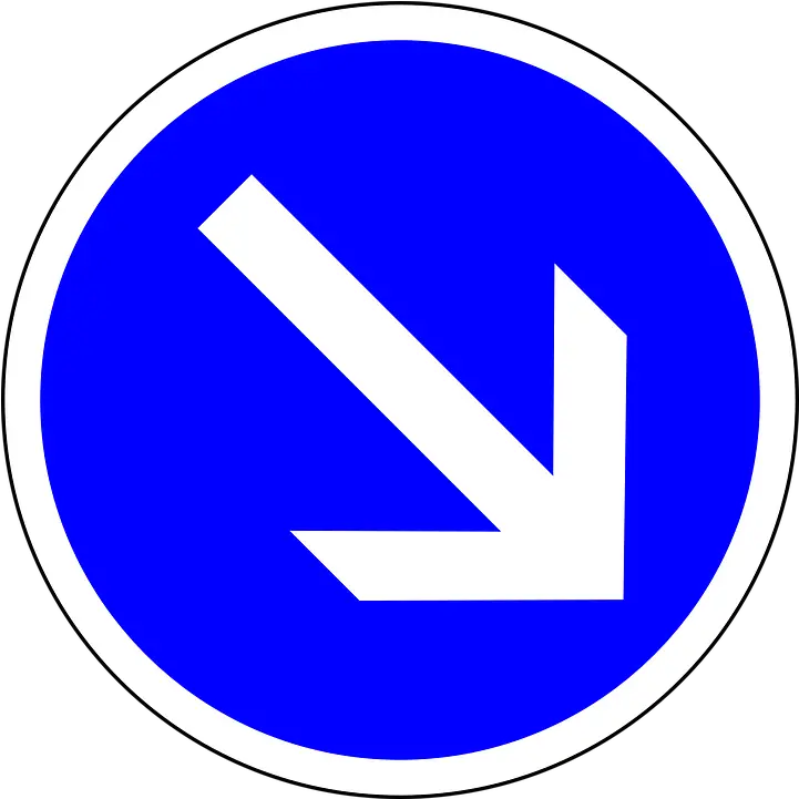 Traffic Sign Keep Right Free Vector Graphic On Pixabay Keep Right Traffic Sign Png Traffic Sign Png