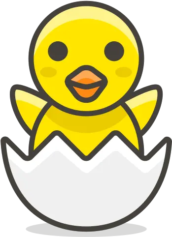 Chick Egg Free Icon Of Another Emoji Dibujo De Pollito En Cascaron Png Egg Emoji Png