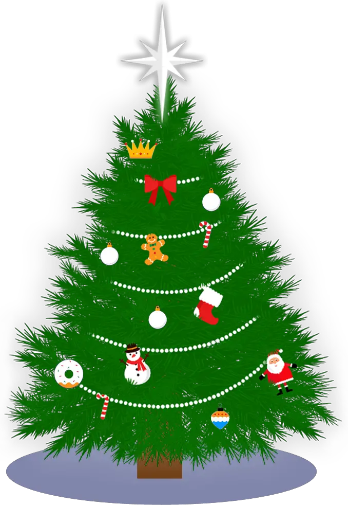 Cartoon Christmas Tree Png Free