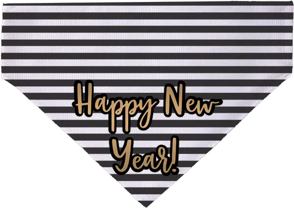 Happy New Year Pet Scarf Horizontal Png Happy New Year Logo
