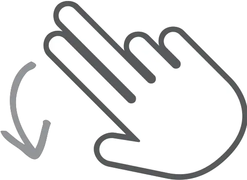 Interactive Down Scroll Finger Hand Swipe Gesture Icon Swipe Up Hand Png White Scroll Icon Vector