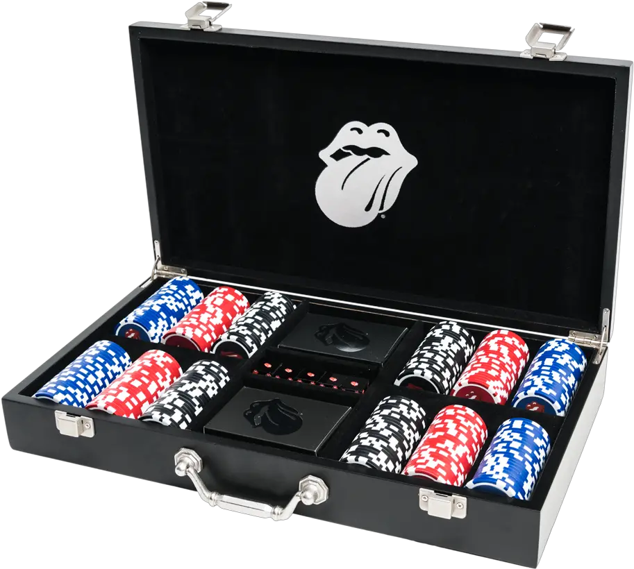 Casino Poker Set Rolling Stones Products Png Poker Chips Png
