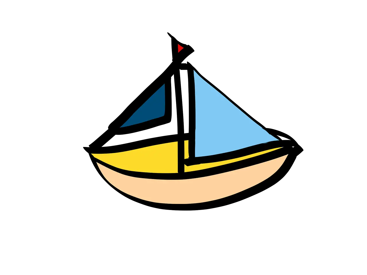 Sailing Boat Cartoon Ship Free Image On Pixabay Cartoon Small Boat Png Sailboat Transparent Background
