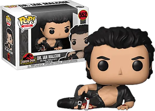 Jurassic Park Ian Malcom Wounded Pop Vinyl Figure Jurassic Park Pop Vinyl Png Jurassic Park Png