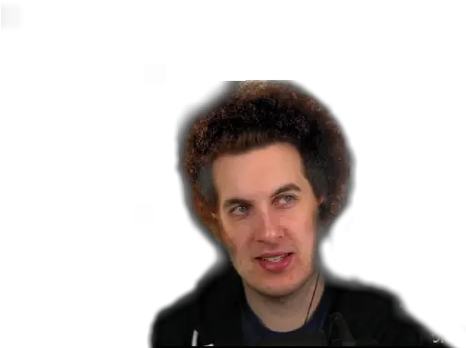 Kitboga With Bob Ross Hair Man Png Bob Ross Png