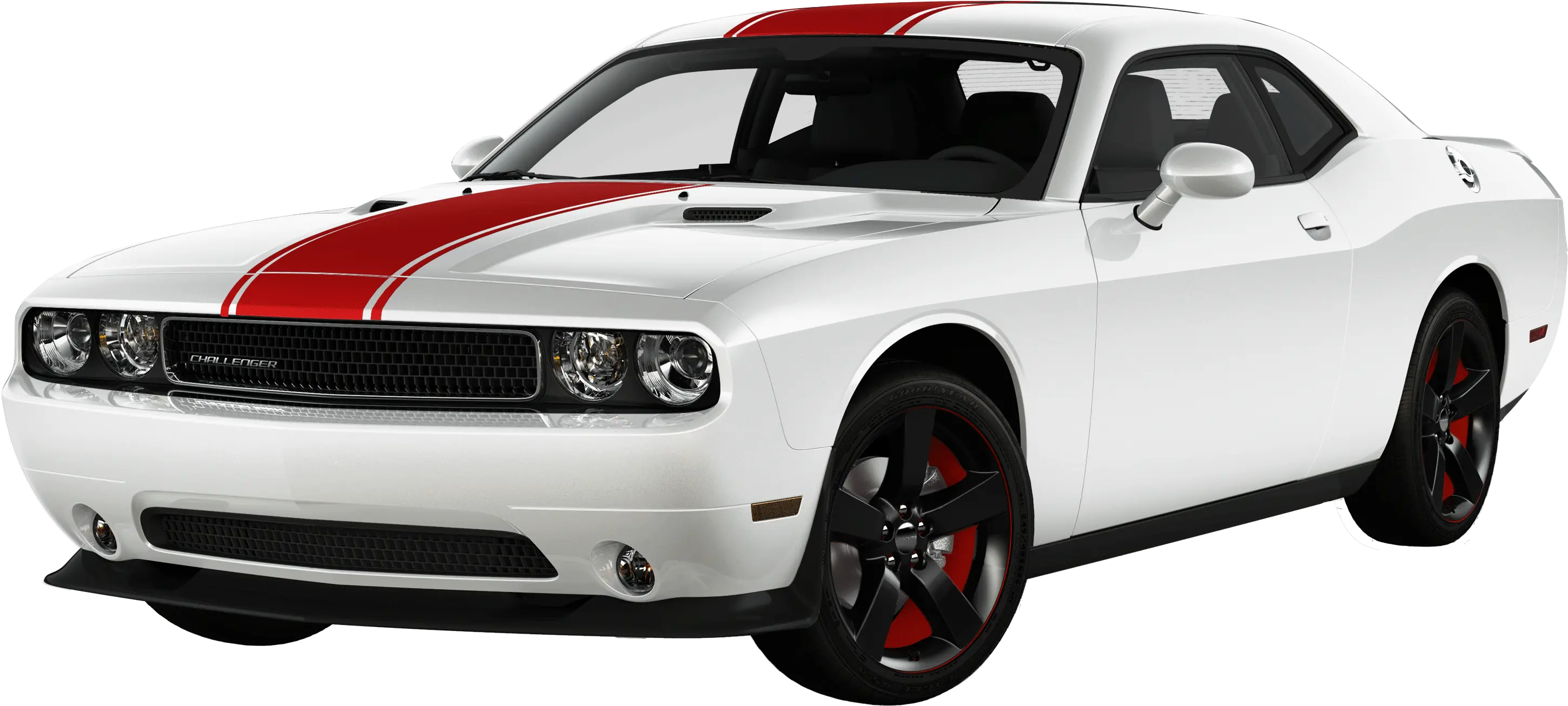 Dodge Challenger Png Picture Dodge Challenger Red White Rally Stripe Dodge Challenger Png