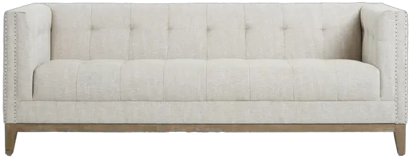 Taupe Tufted Nail Head Myles Sofa Sofa Bed Png Nail Head Png