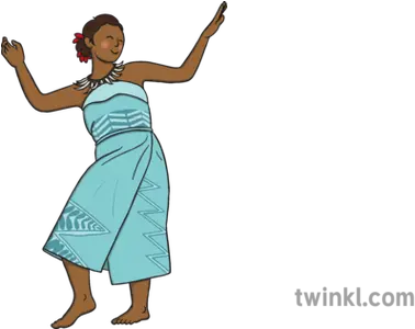 Samoan Female Dancer Illustration Twinkl Samoan Dance Png Dancer Png