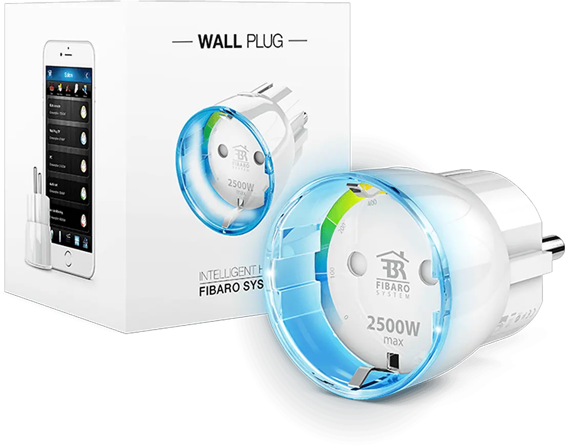 Download Fibaro Wall Plug Type F Fibaro Full Size Png Fibaro Plug Png