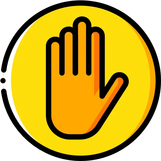 Stop Free Gestures Icons Stop Hand Cartoon Png Stop Hand Icon