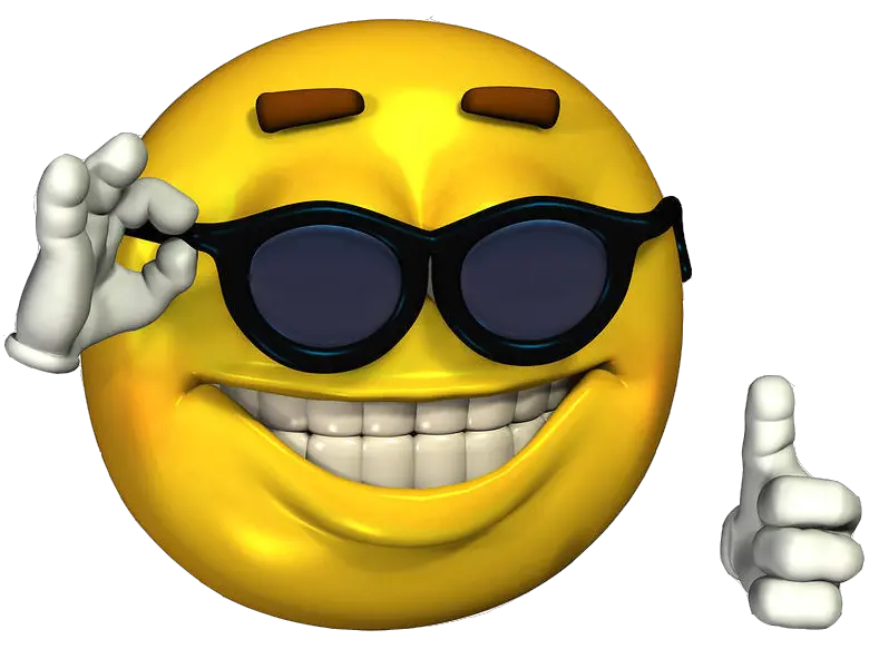 T Sunglasses Thumbs Up Emoji Png Smile Emoji Transparent