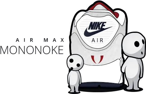 Studio Ghibli X Nike Airmax Mononoke On Behance Dot Png Studio Ghibli Logo