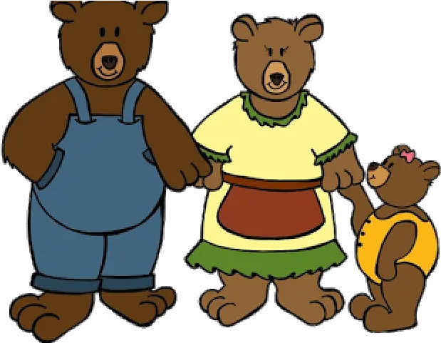 Bear Clipart Mom Three Bears Goldilocks Clipart Png Three Bears Cartoon Goldilocks Teddy Bear Clipart Png