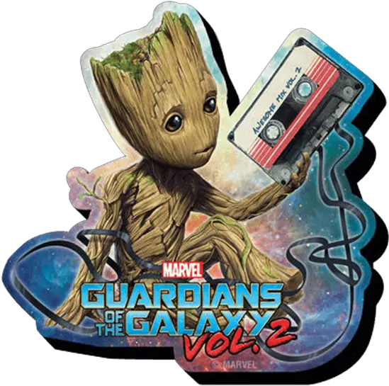 Download Baby Groot With Cassette Tape Magnet Marvel Baby Groot Cassette Png Guardians Of The Galaxy Vol 2 Png