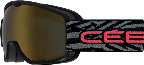 Cebe Artic Otg Blackred Dark Smoke Flash Gold Cbg167 Cebe Artic Goggles Png Dark Smoke Png