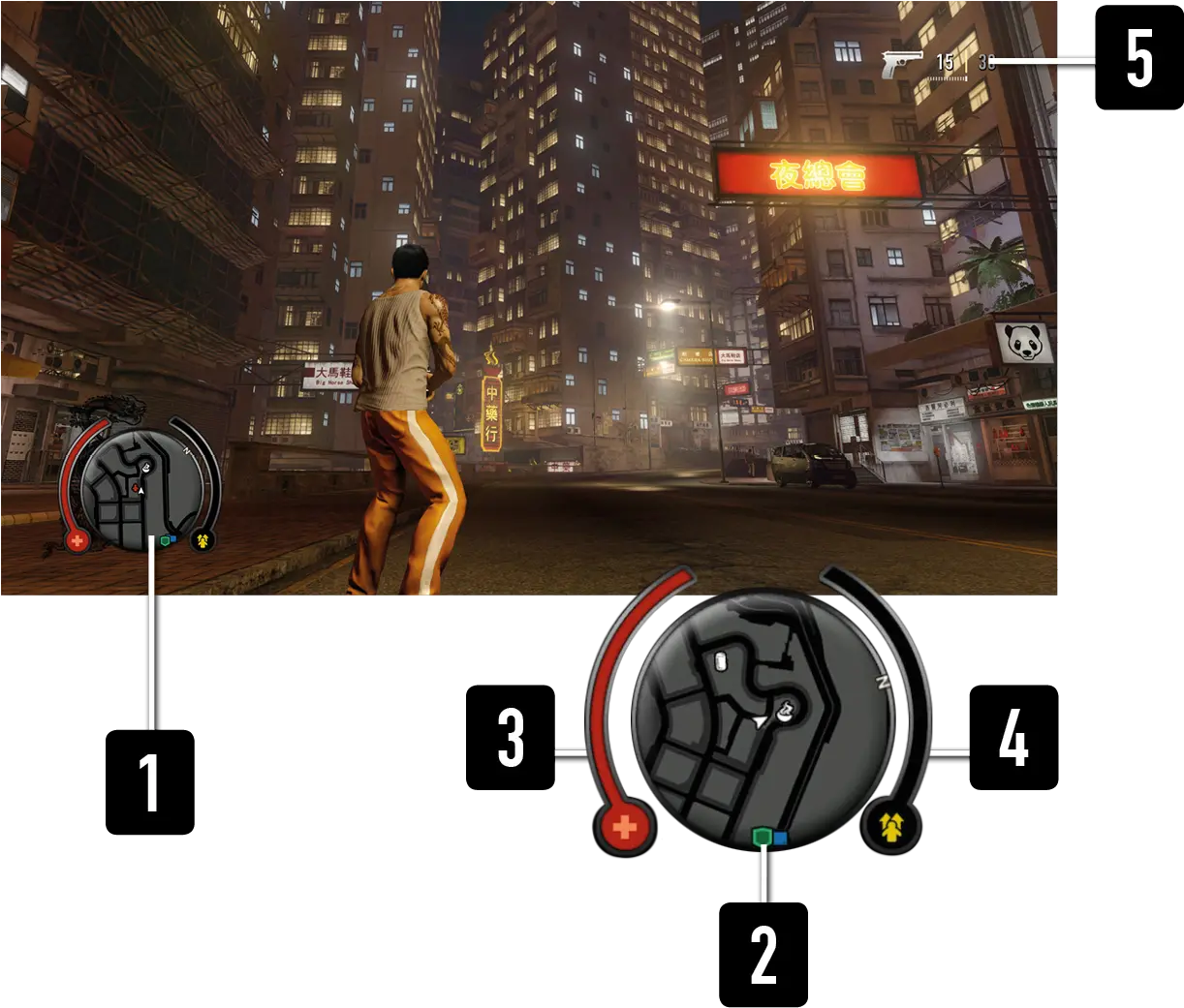 Sleeping Dogs Definitive Edition Manual Action Game Png Ps4 Game Has Pause Icon