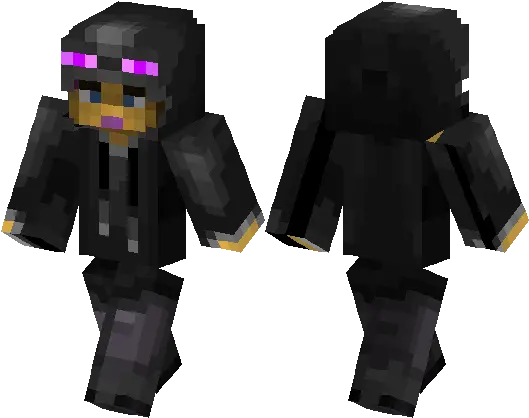 Enderman Custome Minecraft Skin Hub Minecraft Zombie In Drowned Png Minecraft Enderman Png