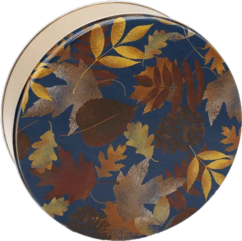 Fall Leaves Popcorn Tin 2 Gallon Snacks My Kitchen Circle Png Falling Leaves Transparent