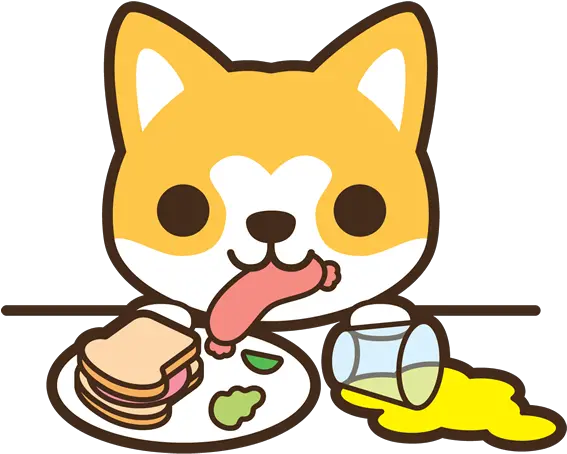 Download Dog Eating Food Off Table Kawaii Dog And Cat Kawaii Chihuahua Png Eating Png
