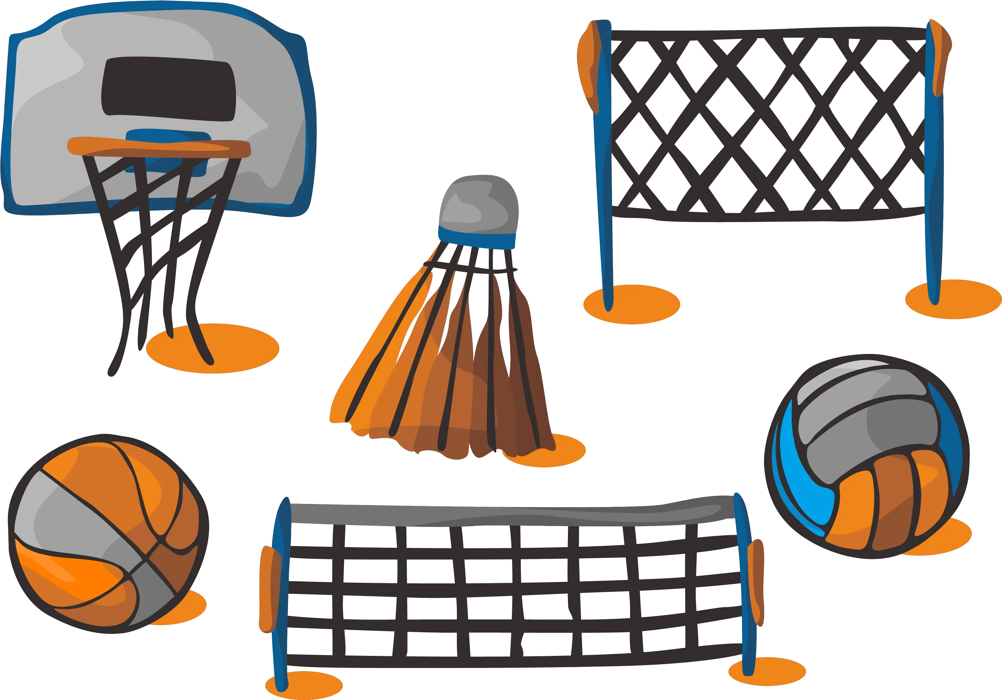 Basketball Volleyball Volleyball And Basketball Equipment Png Volleyball Clipart Png