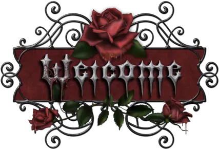 Download Gothic Rose Welcome Cross Stitch Pattern Gothic Good Morning Jaan Tea Png Gothic Cross Png