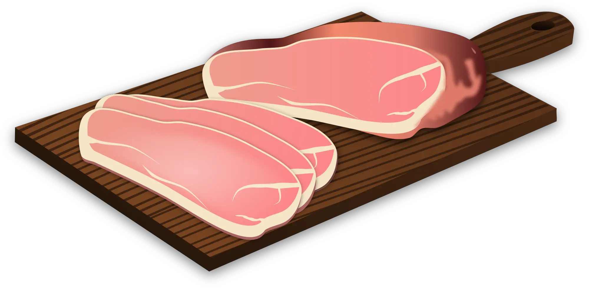 Free Png Ham Images Transparent Cutting Board Slice Of Meat Clipart Cutting Board Png