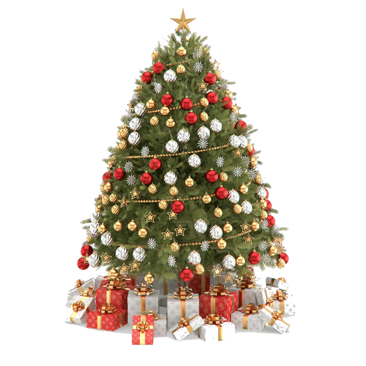 Christmas Tree Png White