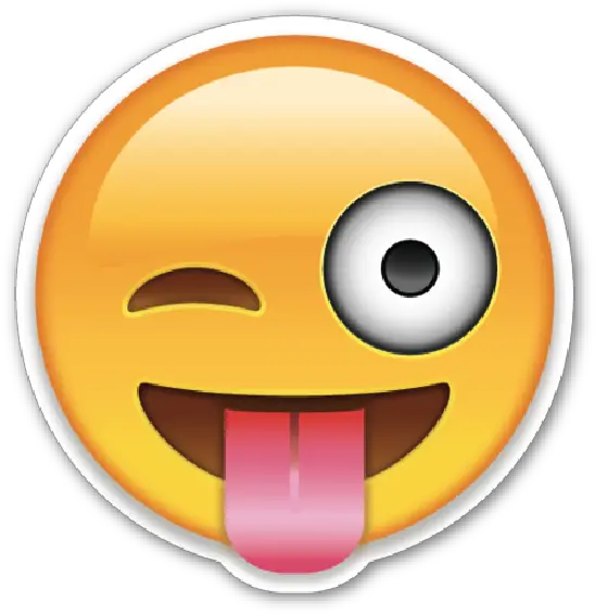 Wink Smiley Emoticon Tongue Emoji Smiley Png Download Emoji Faces Tongue Icon