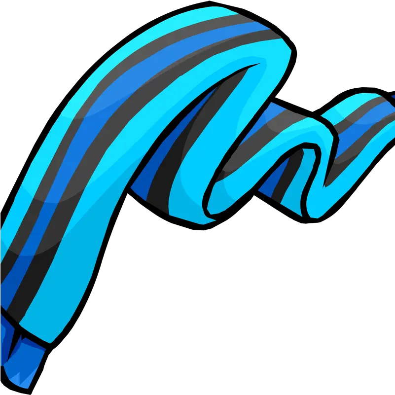 Blue Striped Scarf Clothing Icon Id 3012 Club Penguin Club Penguin Blue Scarf Png Clothing Icon Png