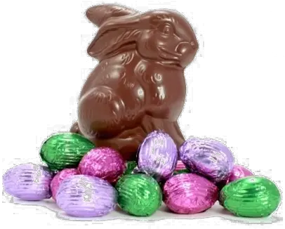 Easter Candy Png Image With Transparent Background Arts Chocolate Easter Bunny And Eggs Easter Eggs Transparent Background