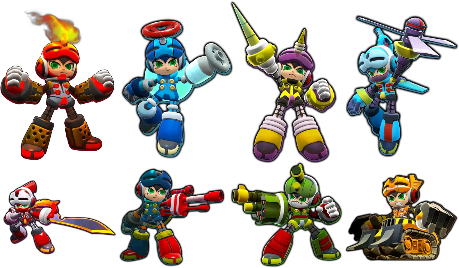 Mighty No 9 Logo Png Mega Man 11 All Power Ups Mega Man 11 Logo