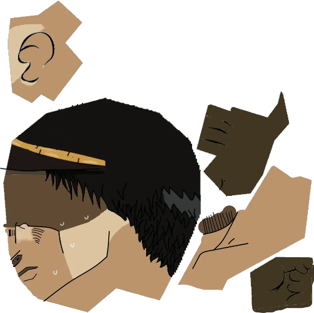 Attack Jojou0027s Bizarre Transparent Jotaro Head Png Jojo Face Png