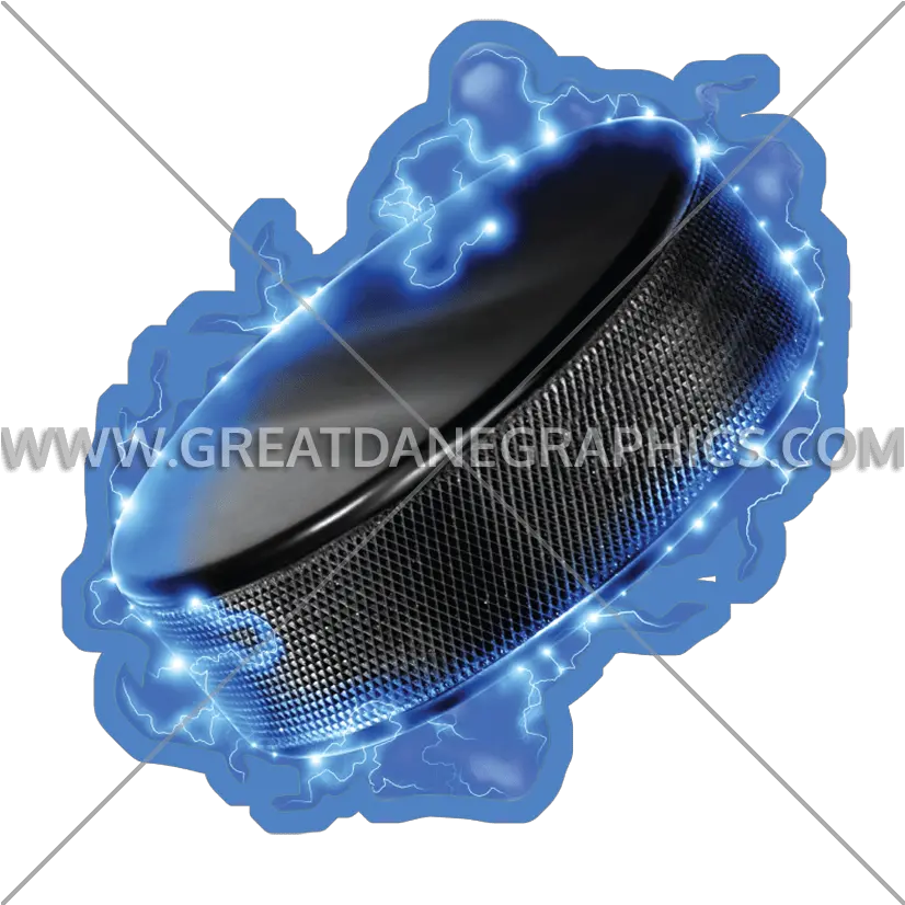 Lightning Hockey Puck Production Ready Artwork For T Shirt Lightning Hockey Puck Png Hockey Puck Png