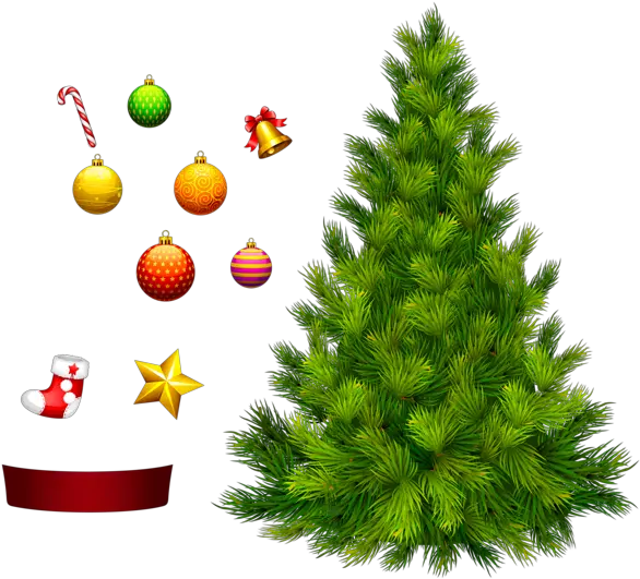 Christmas Tree Line Png