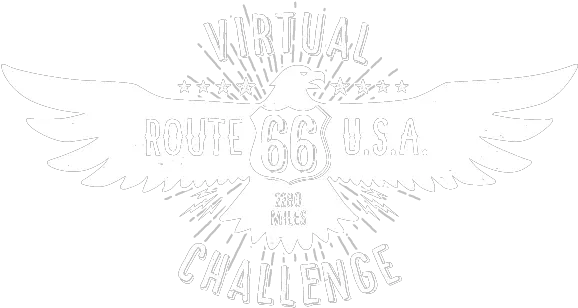 Download Hd Route 66 Virtual Fitness Challenge Logo Emblem Language Png Route 66 Logo
